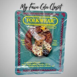 Vintage Boyds Bears Folkwear Brooch*#26334 Hirum Mooselplanter Forest Moose